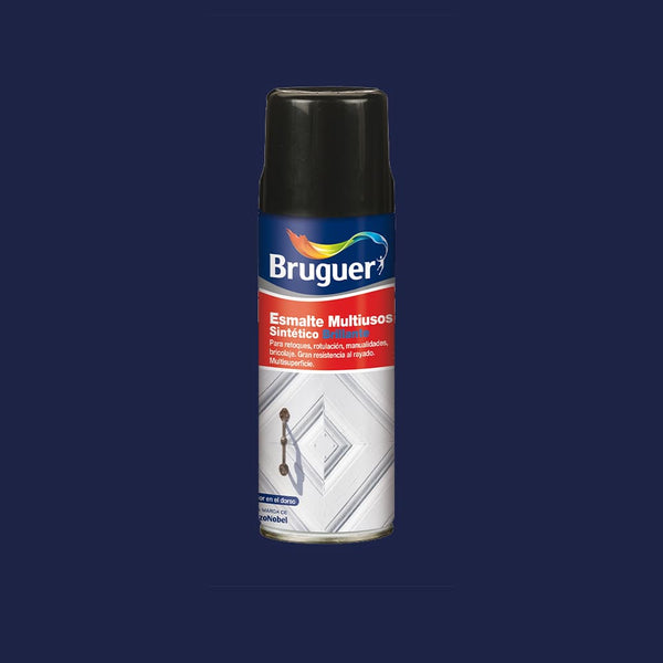 Multipurpose Enamel Spray Glossy Cobalt Blue 0.4L 5197982 Bruguer