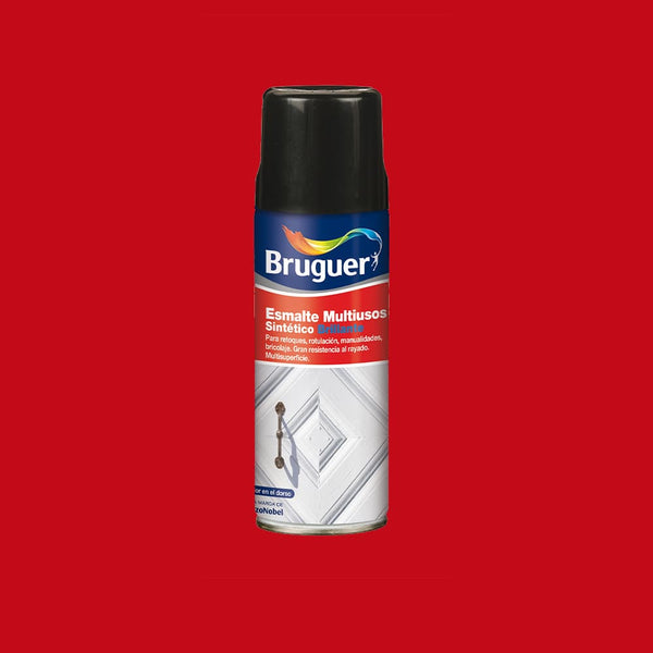 Multipurpose Enamel Bright Spray Vermellon 0.4L 5197988 Bruguer