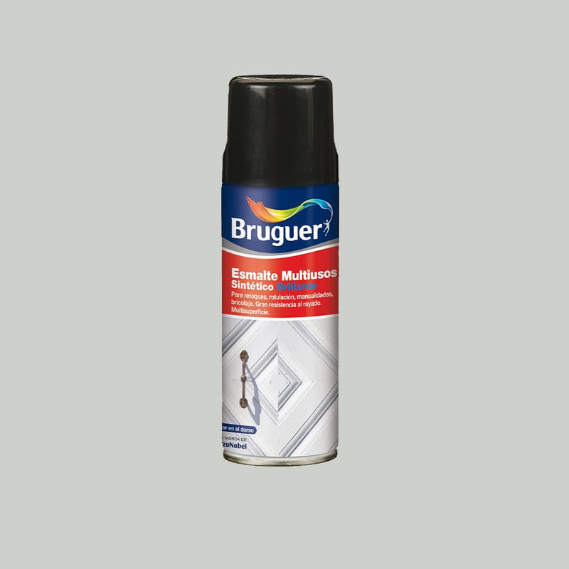 Multipurpose Enamel Spray Glossy Pearl Gray 0.4L 5197987 Bruguer