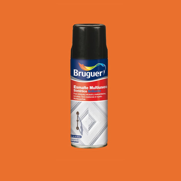 Multipurpose Polish Bright Orange Spray 0.4L 5197986 Bruguer