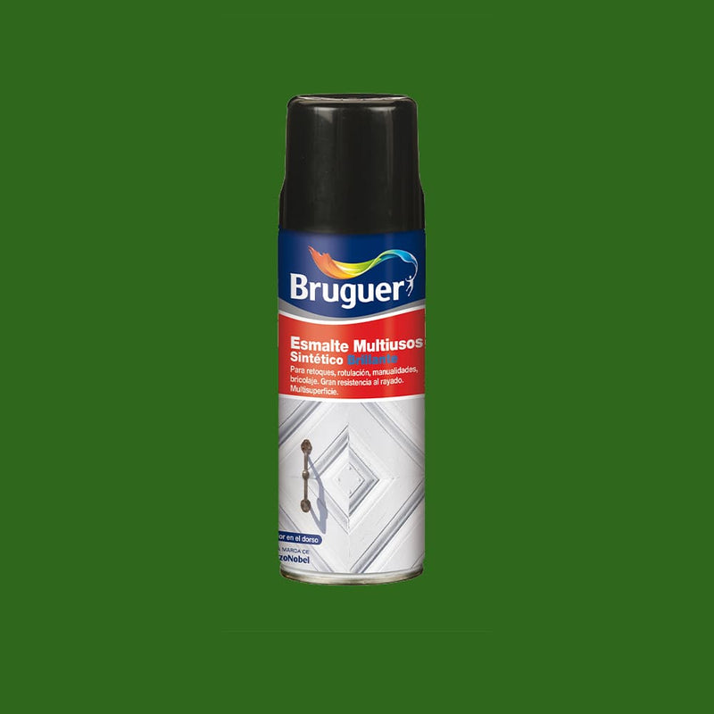 Multipurpose Enamel Spray Gloss Grass Green 0.4L 5197991 Bruguer