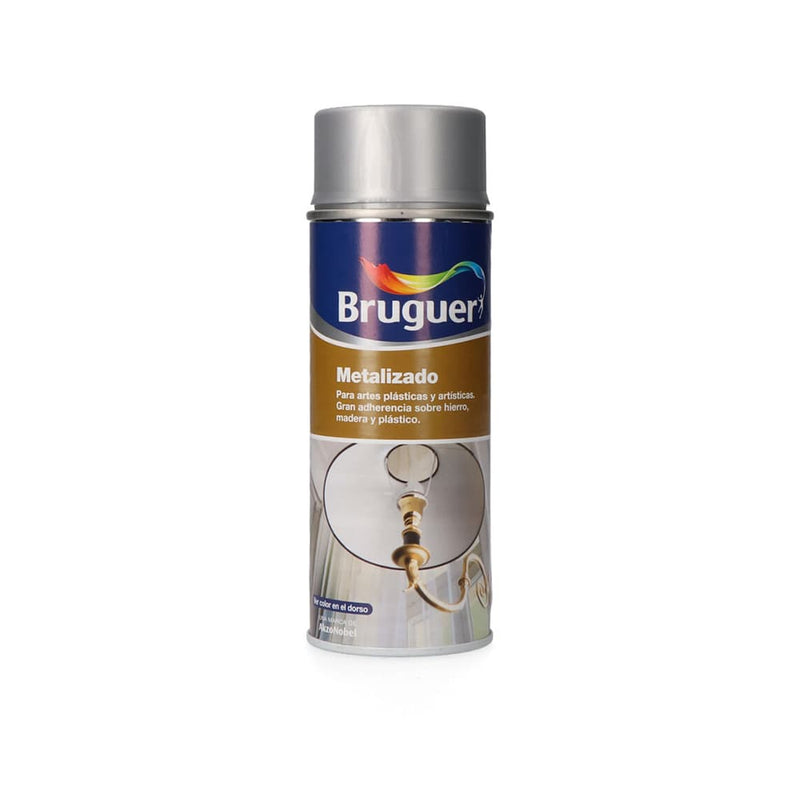 Metallic Silver Spray 0.4L 5198002 Bruguer