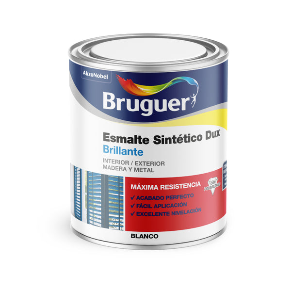 Esmalte Sintético  Dux Brillante Blanco 0,25L 5801297 Bruguer