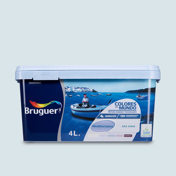 Colours of the Mediterranean World Soft Blue 4L 5056896 Bruguer