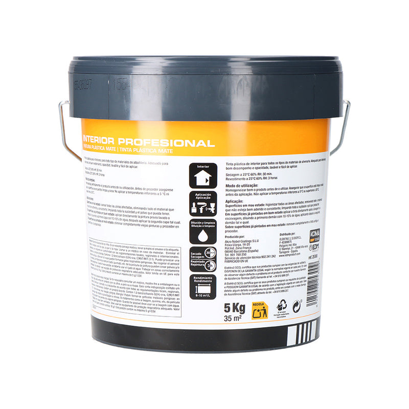 White Interior Plastic Paint 5 Kg