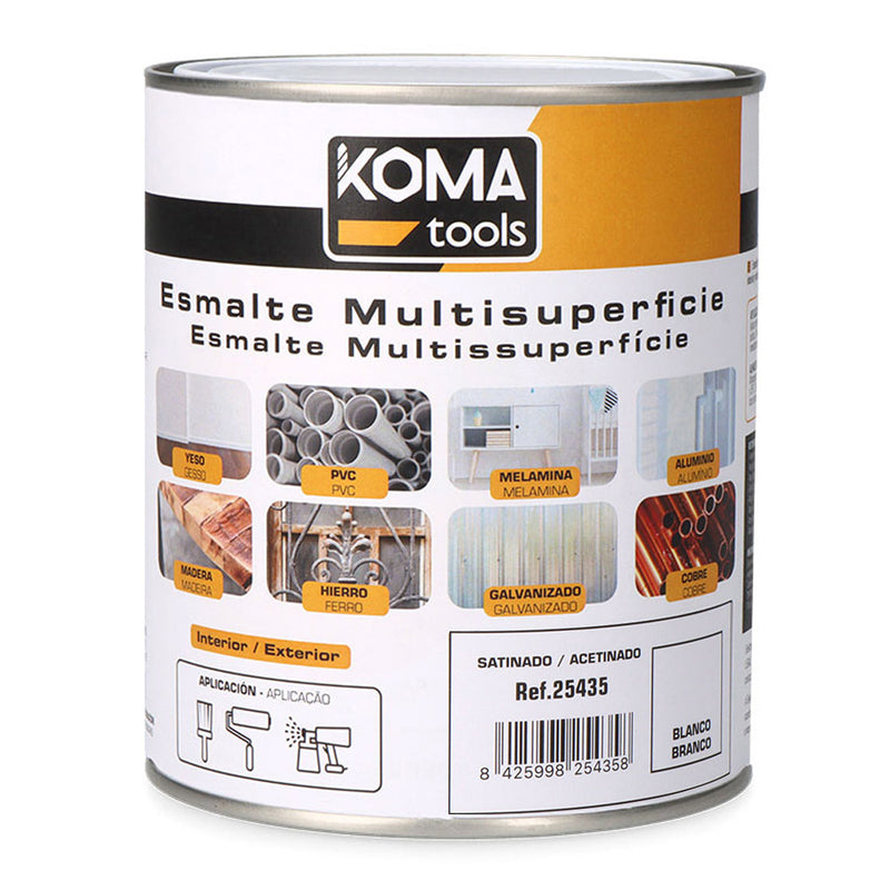 Multi-surface Enamel Satin White 750 Ml Koma Tools