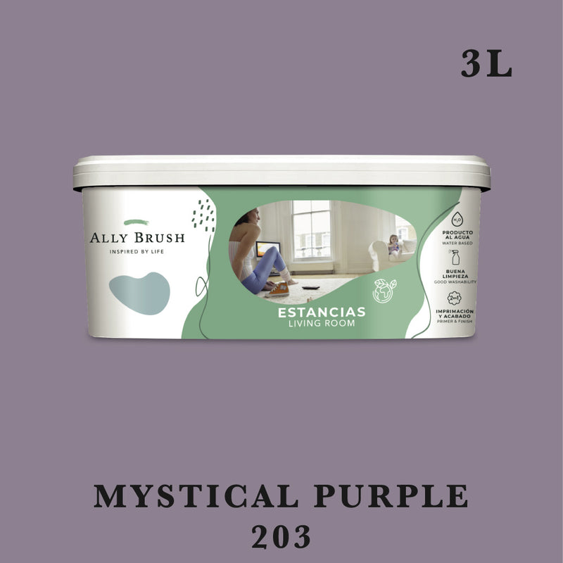 Ally Brush Interior Paint Mystical Purple 3L