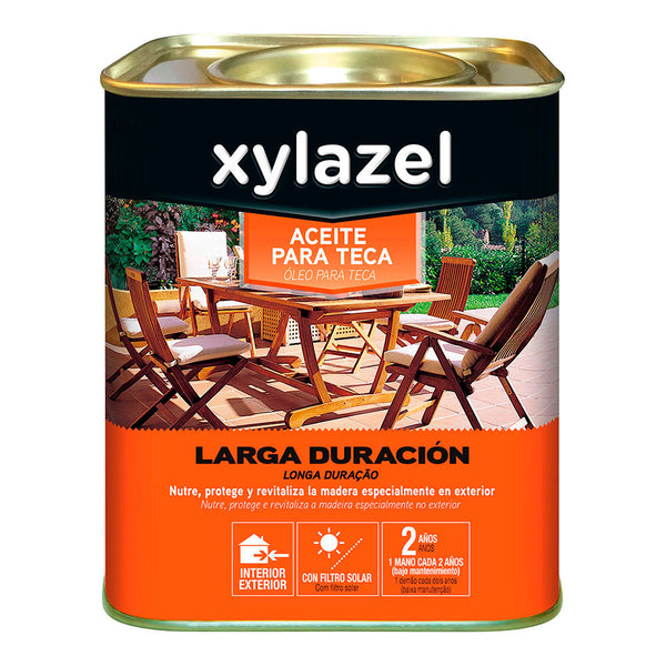 Xylazel Long Lasting Teak Oil Teak Color 0, 750L 5396278