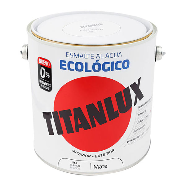 Titanlux Ecological Water-based Enamel Matte White 2.5L 02T056625