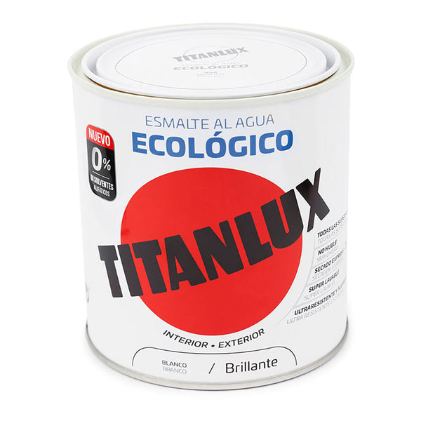 Titanlux Ecological Water-based Enamel Glossy White 250ml 00T056614