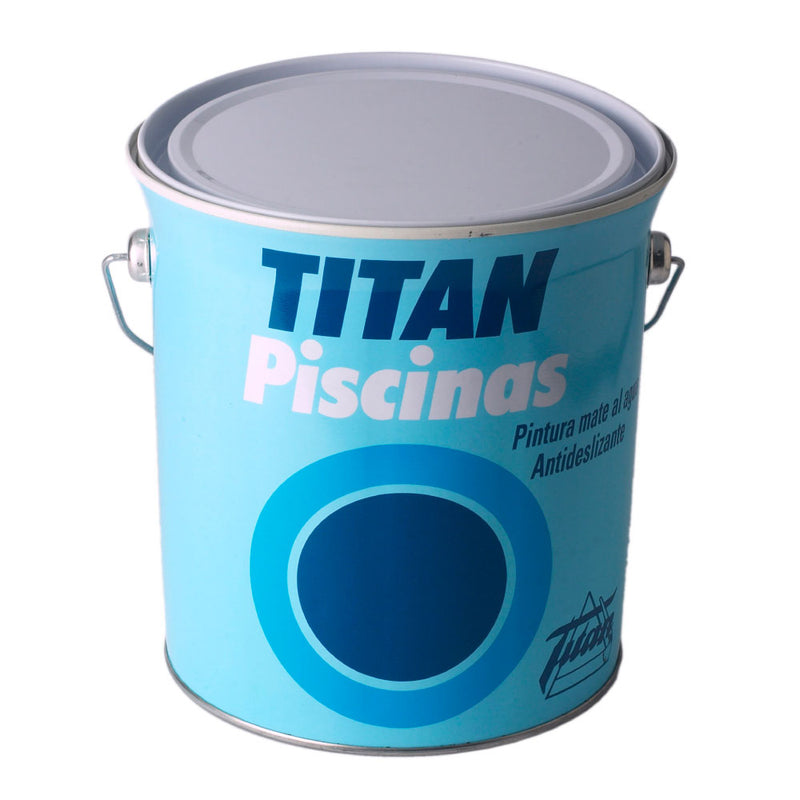 Pintura Para Piscinas Al Agua Color Blanco Mate 4 L Titan 5806106