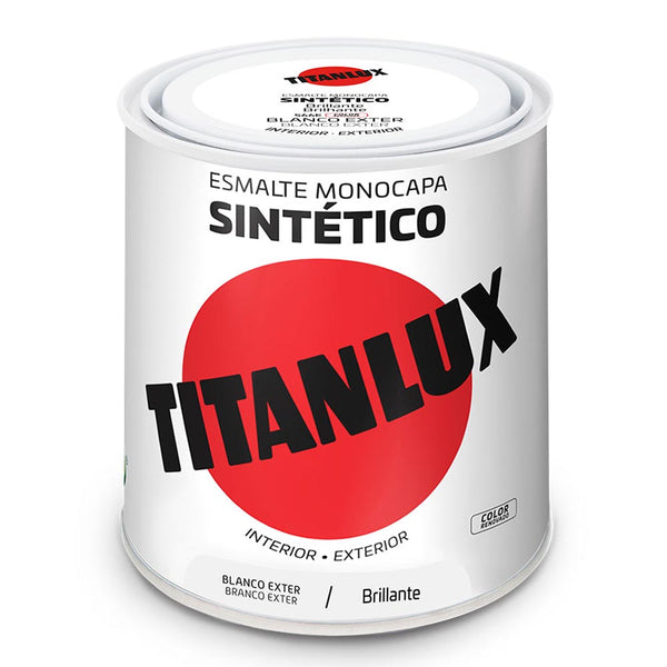 Synthetic Monolayer Glossy White Exterior Enamel 566E 250Ml Titanlux 5809021