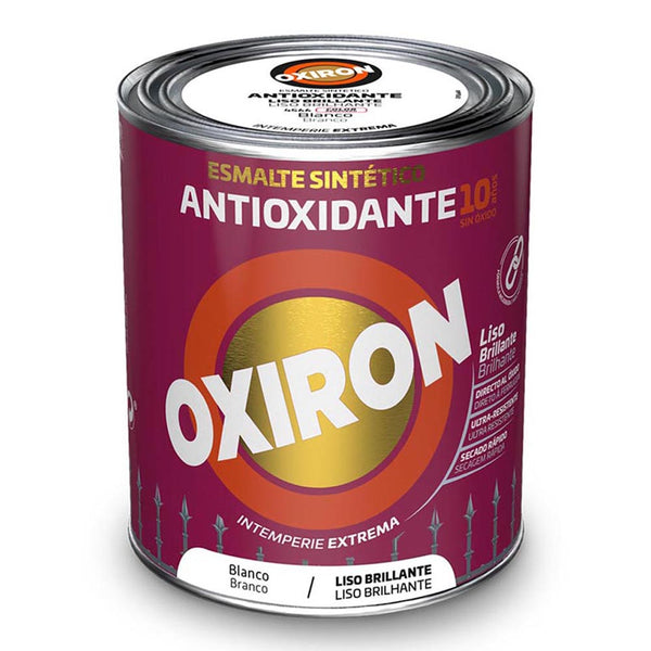 Oxiron Smooth Glossy Metallic Antioxidant Synthetic Enamel White 250Ml Titan 5809077