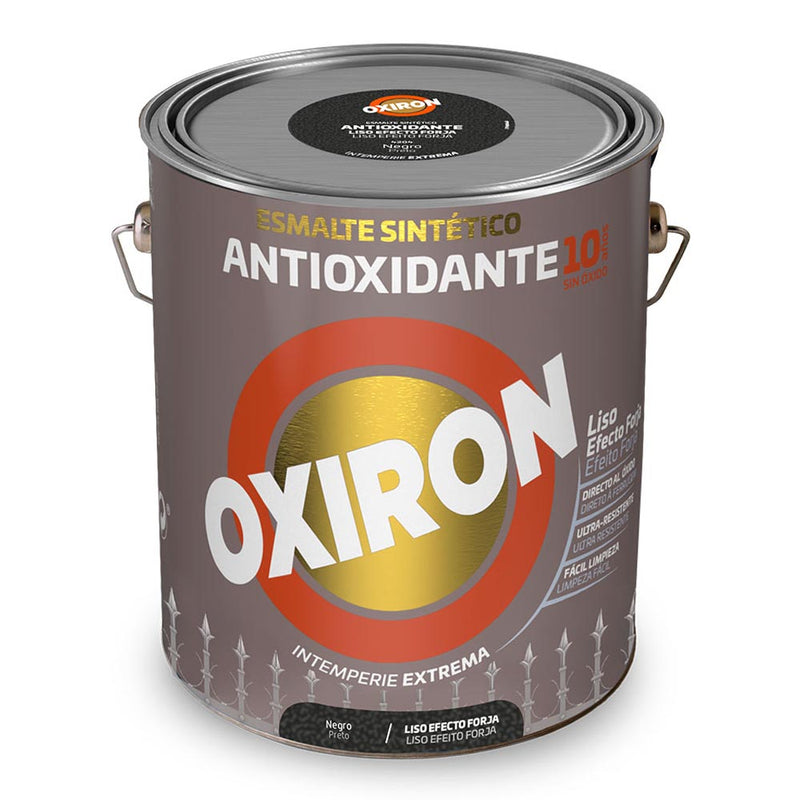 Oxiron Smooth Anti-Rust Metallic Synthetic Enamel Black Forge Effect 4L Titan 5809095