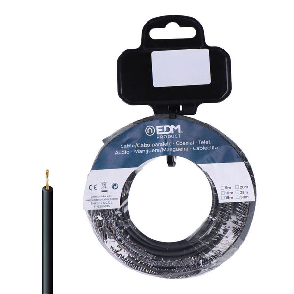 1.5mm Black Halogen Free Flexible Cable Reel 5M