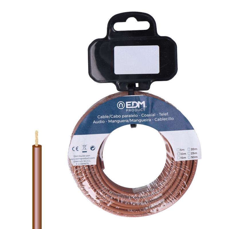 1.5mm Brown Halogen-Free Flexible Cable Reel 25M