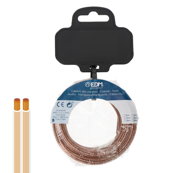 Parallel Cable Reel 2X0.75Mm² Transparent 15M.