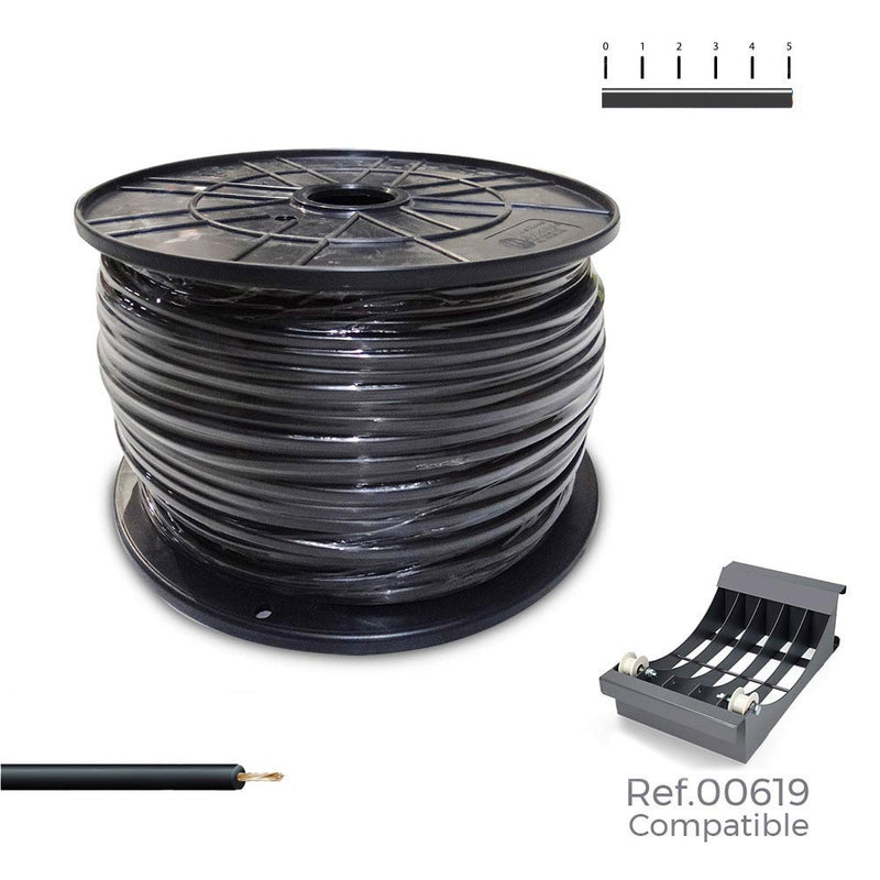 Flexible Cable Reel 1.5mm Black 1000m (Large Spool Ø400x200mm)