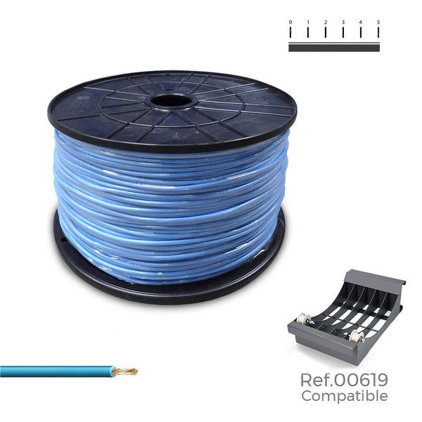 Flexible Cable Reel 1.5mm Blue 1000m (Large Spool Ø400x200mm)