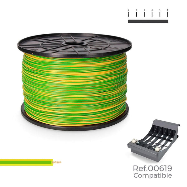 Flexible Cable Reel 2.5mm Two-Tone 800m (Large Spool Ø400x200mm)