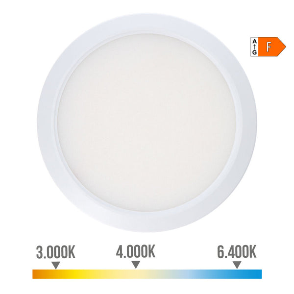 Adjustable LED Surface/Recessed Downlight 20W 2,050Lm White Frame, 3 Light Temperatures, Edm