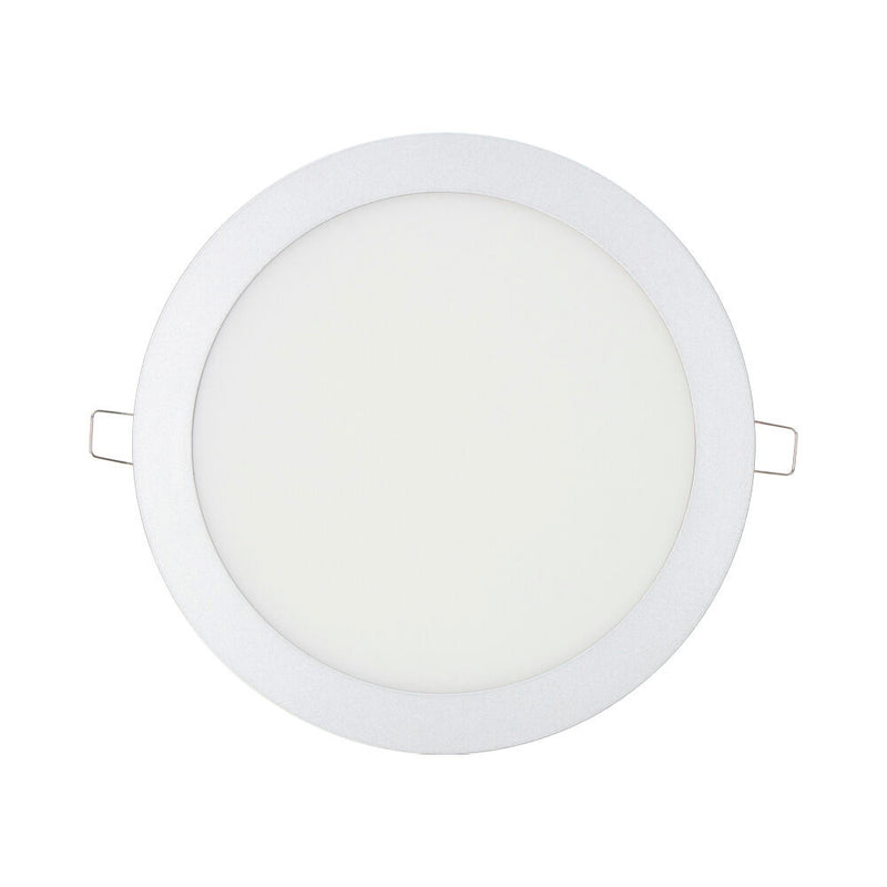 Downlight Led Empotrable Redondo 20W Luz Fria 6400K 1500Lm Cromado Ø22,5Cm Edm