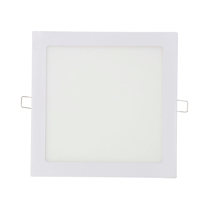 Square Recessed Led Downlight 20W Cold Light 6400K 1500Lm White 22X22Cm Edm