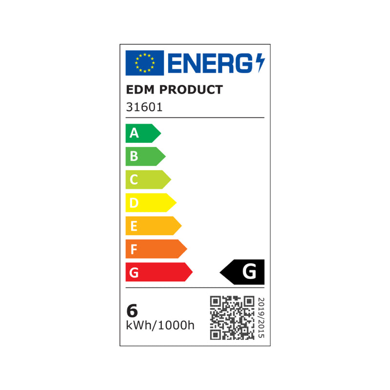 Mini Downlight Led Empotrable Redondo 6W 6400K Luz Fria, Color Blanco Ø11,7Cm Edm