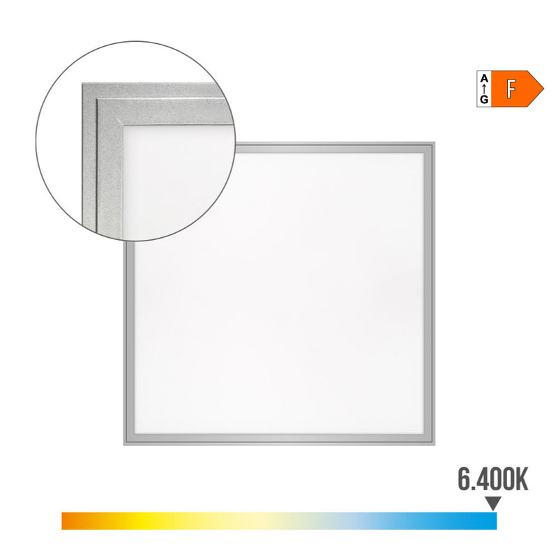 Panel De Led 40W 4300Lm Ra80 59,5X59,5Cm 6400K Luz Fria Edm