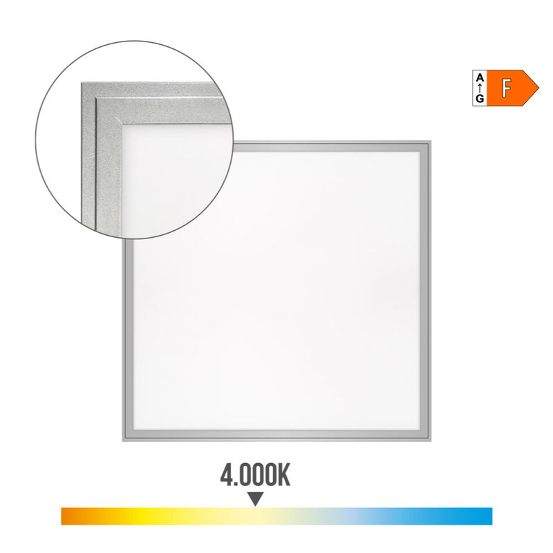 Panel De Led 40W 4300Lm Ra80 59,5X59,5Cm 4000K Luz Dia Edm