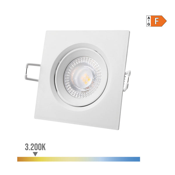 Square Recessed Led Downlight 5W 3200K Warm White Light 9x9cm Edm