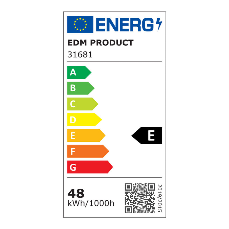 Led Electronic Strip 48W 6500K Cold Light 4200Lm 121.3X3.1X12Cm Edm