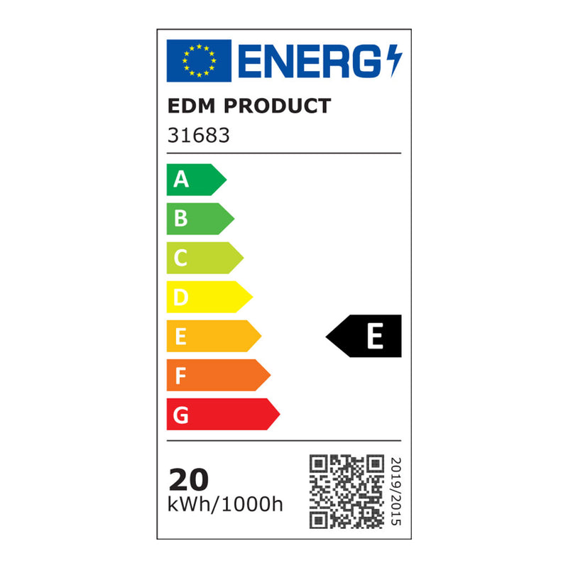 Led Electronic Strip 20W 6400K Cold Light 1900Lm 8X59.7X3.1Cm Edm