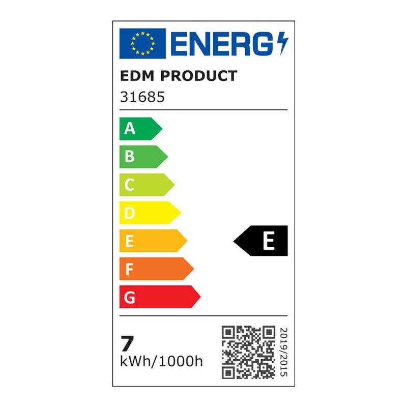 Led Electronic Strip 7W 600Lm 6500K Cold Light 50.5X2.2X3.5Cm Edm