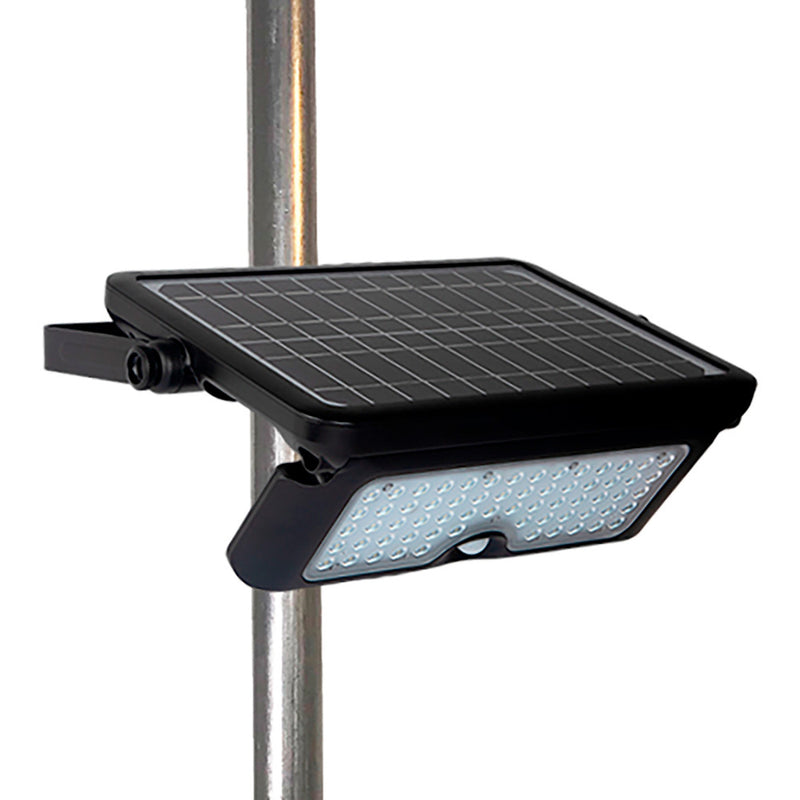 Aplique Solar 10W 1150Lm Recargable, Sensor Presencia (2-8M) Color Negro 27,5X19,6Cm Edm