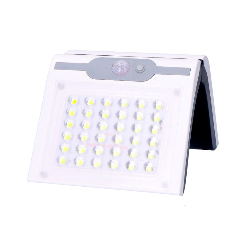 13Aplique Solar 2W 220Lm 6,500K Con Sensor Color Blanco Edm