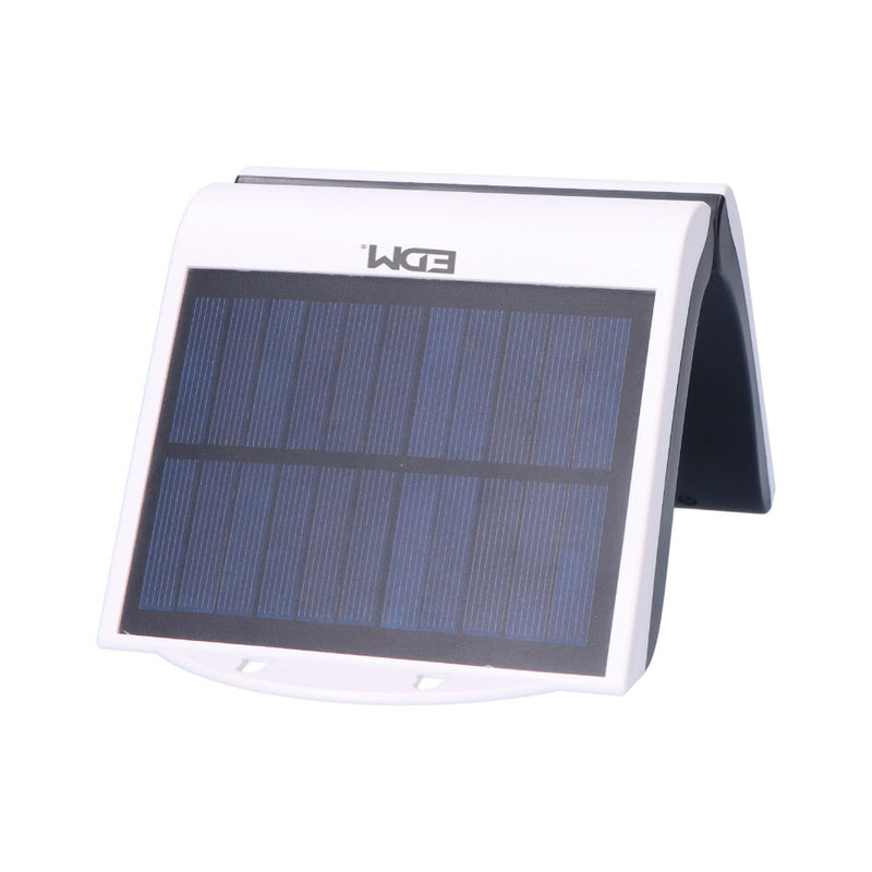 13Aplique Solar 2W 220Lm 6,500K Con Sensor Color Blanco Edm