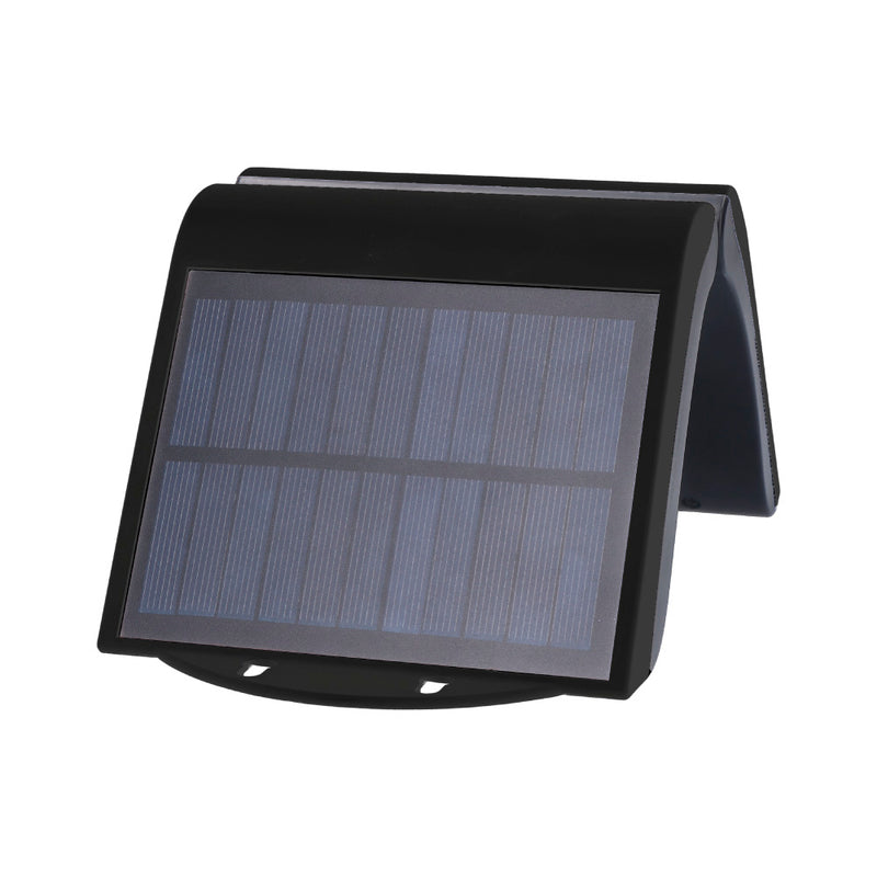 Aplique Solar 2W 220Lm 6,500K Con Sensor Color Negro Edm