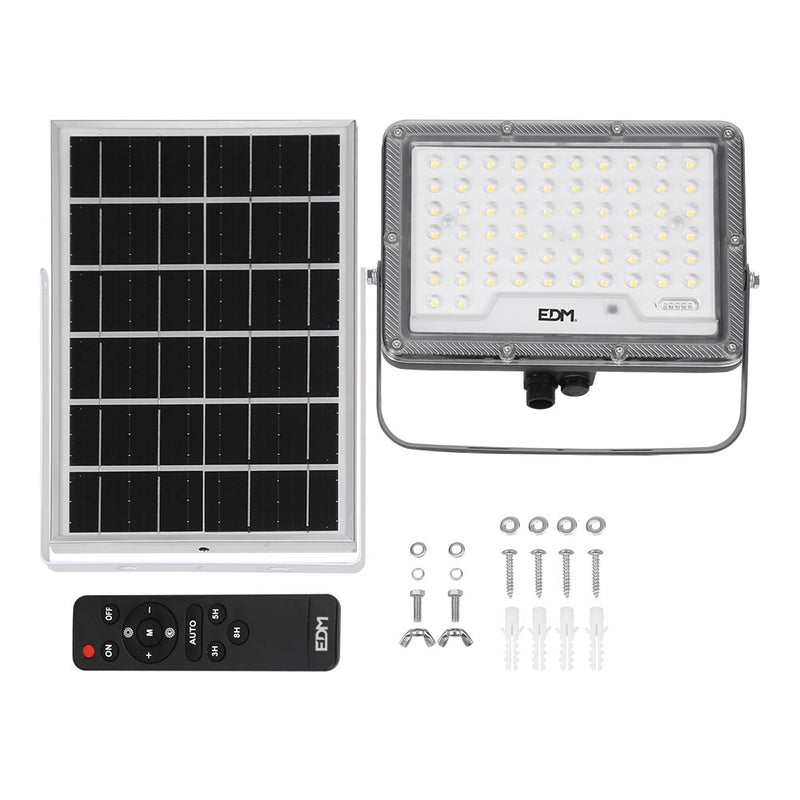 Slim Solar Floodlight 50W 600Lm 6,500K Edm