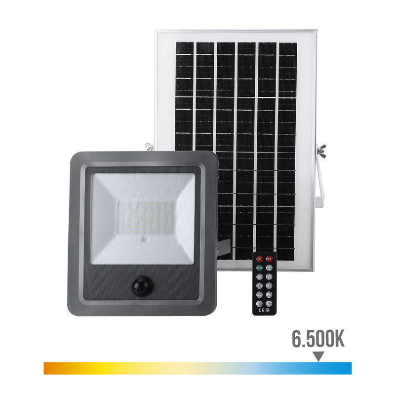 Solar Floodlight with Sensor 100W 1,200Lm 6,500K Edm