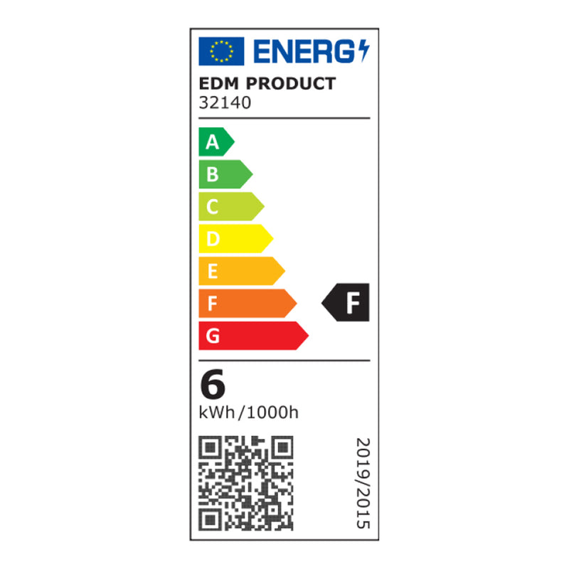 Aplique Led 6W 130Lm 4000K Luz Dia Cuadrado Ip54 12X12X5Cm 4 Proyecciones Edm