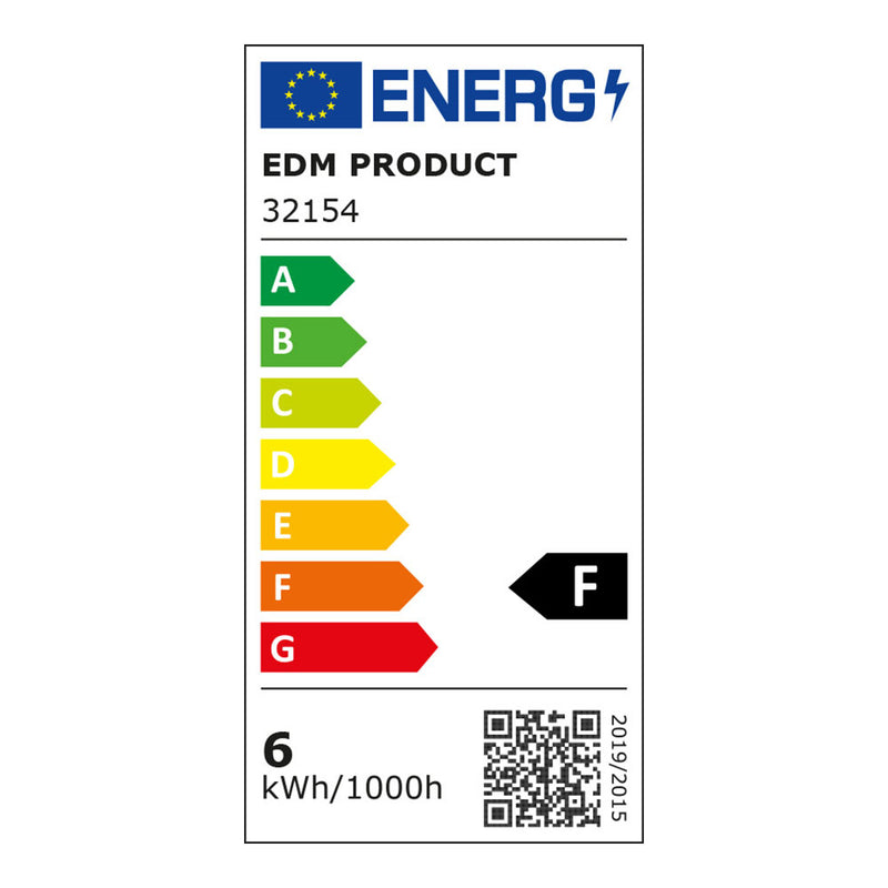 Aplique Led 6W 70Lm 4000K Luz Dia Ip65 Ø14X2,8Cm Redondo Edm