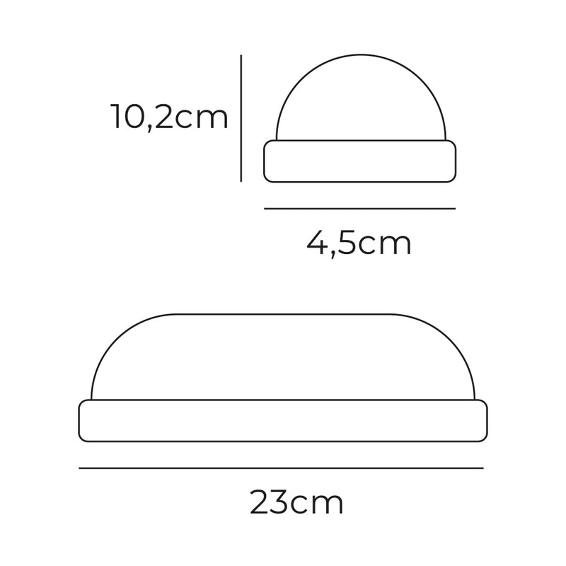 Oval Led Wall Light 18W 1820Lm 4,000K 23X4.5X10.2Cm Edm