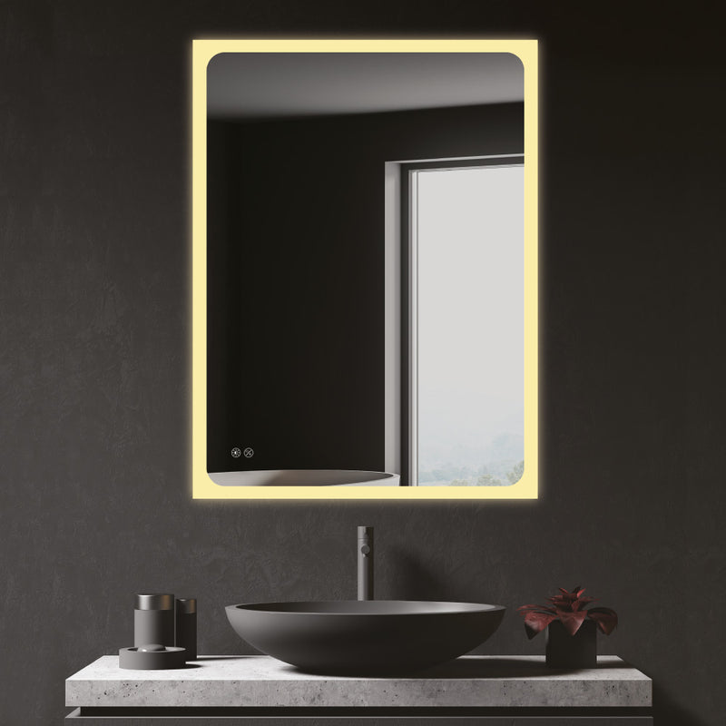 Rectangular Mirror With Led 20W 80X60Cm Edm