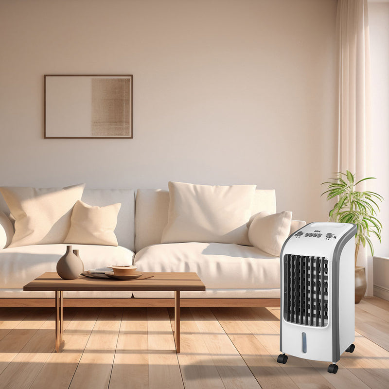 Water Air Conditioner 80W 3.6L 24 X 26 X 57 Cm Edm