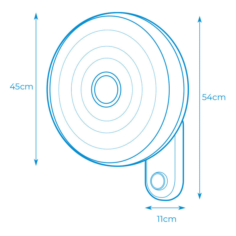 Ventilador Pared 55W 40Cm Con Mando Edm