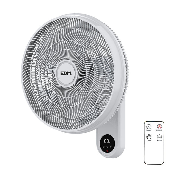 55W 40cm Wall Fan with Edm Remote Control