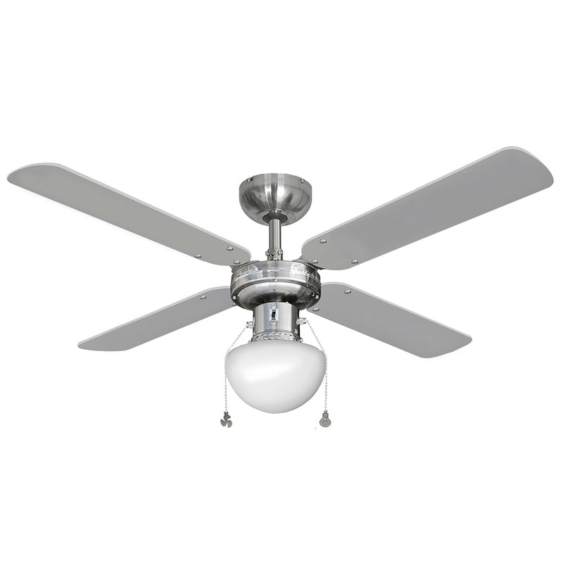 Ceiling Fan Model Caribe, Chrome Color, Power: 50W Blades: Ø102Cm Edm