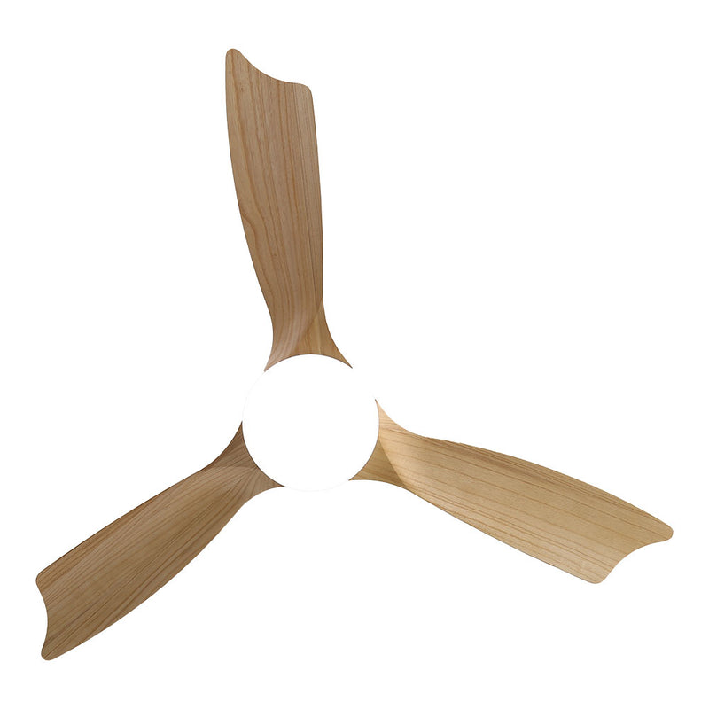 Ceiling Fan With Wooden Blades Led Light 3000/4000/6000K Baltic Power: 20W Edm