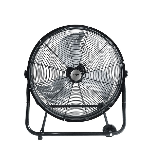 Industrial Floor Fan, With Wheels, Black Color, Power: 180W Blades: Ø60X70Cm Edm